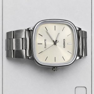 Casio Cream Square Dial Watch
